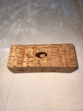 Costa Foldable Sunglass Case in Light Beige and Cork